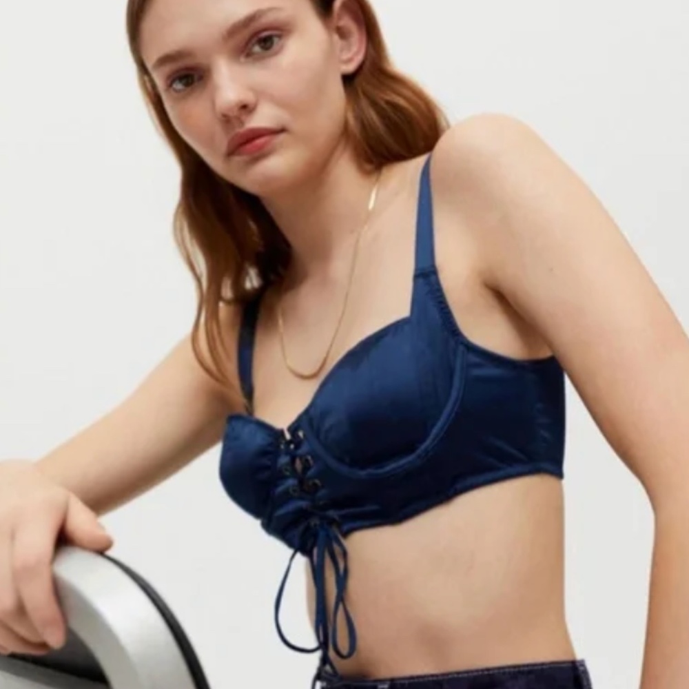 Out From Under Eden Lace Up bustier NWT